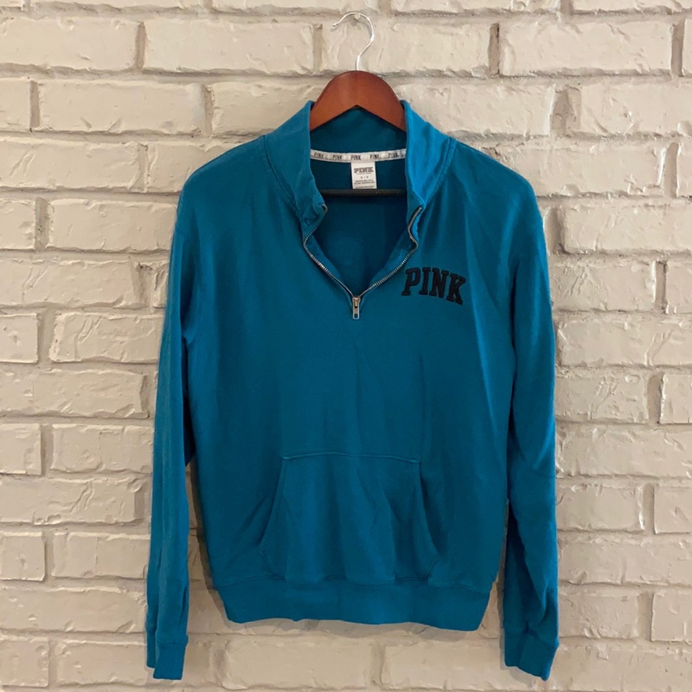 Deep Teal Half Zip by Pink 💗